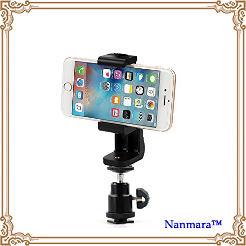 【Nanmara】一眼レフカメラ に スマホ を取り付けられる マウントシュー 用 アタッチメント カメラ では 静止画撮影 スマホ では動画撮影 ができるのでとっても便利
