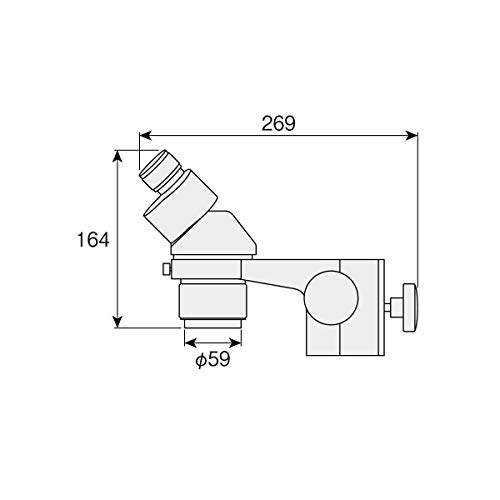 ホーザン(HOZAN) 標準鏡筒 レボルバー式顕微鏡鏡筒 倍率:10/20倍 取付支柱径32mmΦ L-514