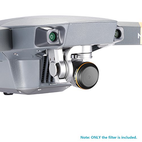 Neewer ND8レンズフィルター　DJI Mavic Drone Quadcopterに対応　マルチコーティング　防水　光学ガラス製　アルミニウム合金フレーム（ブラック/ゴールド）