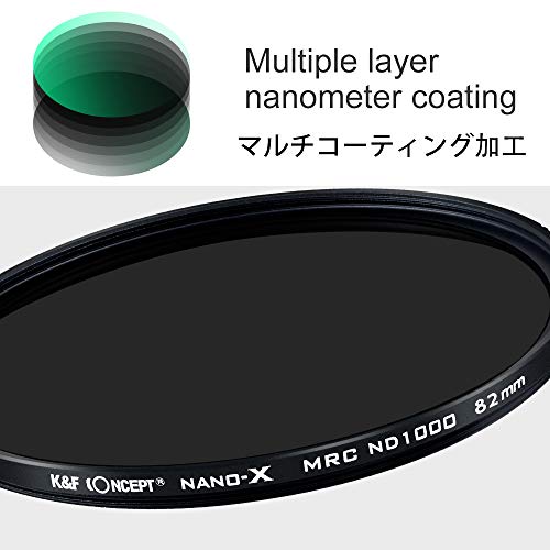 ND1000フィルター 82mm ND1000減光フィルターK&F Concept【メーカー直営店】