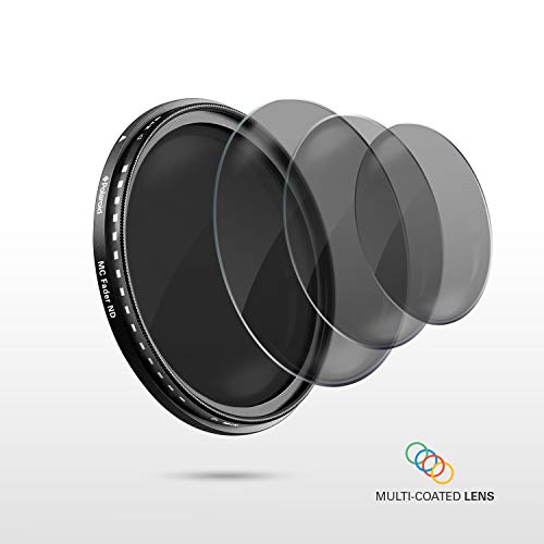 ポラロイド 62mm マルチコーテイング , 可変式 ND (減光)フィルター(ND3, ND6, ND9, ND16, ND32, ND400)