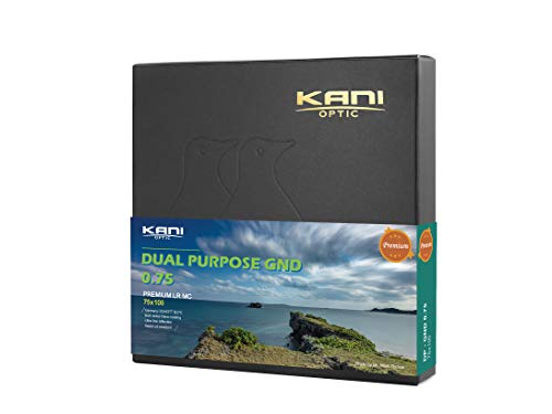 【KANI】NDフィルター 減光フィルター 角型フィルター Premium LR MC Dual Purpose GND0.75 (100 x 75mm)