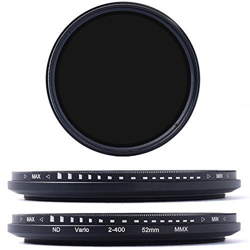 XCSOURCE 減光フィルター 可変式NDフィルター 52mm [ND2 ND4 ND16 ND400] ケース付き LF302