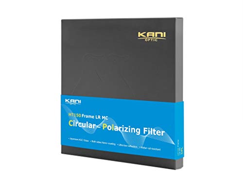【KANI】CPL HT150 Frame LR MC 偏光フィルター PLフィルター 反射除去用 フレーム付き 円形 150x150mm