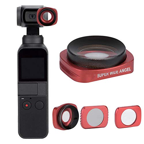 Mugast レンズフィルターキット 広角12.5Xマクロ CPLカメラレンズフィルター 薄枠 撥水 防汚 DJI OSMOポケットカメラ対応レンズ保護 3枚セット