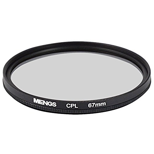 [MENGS] 67mm アルミフレーム付き CPL レンズフィルター と円形偏光フィルタープロテクター ，ユニバーサル デジタルカメラ用