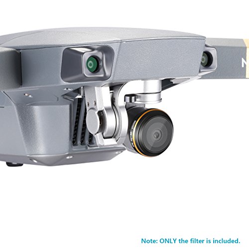 Neewer UVレンズフィルター　DJI Mavic Drone Quadcopterに対応　マルチコーティング　防水　光学ガラス製　アルミニウム合金フレーム（ブラック/ゴールド）