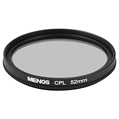 [MENGS] 52mm カメラ用フィルターアルミフレーム付き CPL レンズフィルター と円形偏光フィルタープロテクター ，ユニバーサル デジタルカメラ用