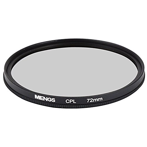 [MENGS] 72mm アルミフレーム付き CPL レンズフィルター と円形偏光フィルタープロテクター ，ユニバーサル デジタルカメラ用