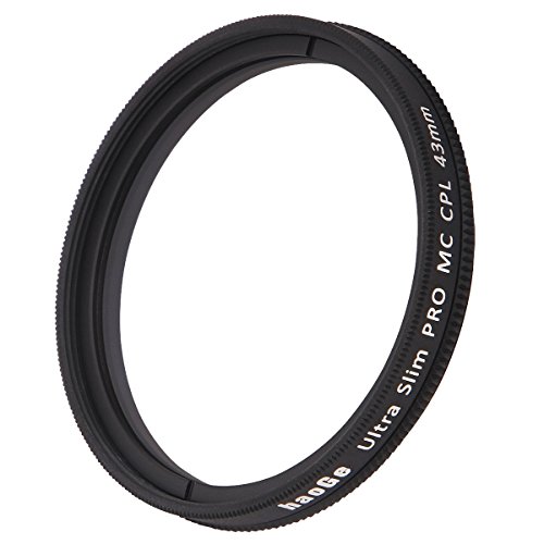 Haoge 43 mm MC CPLマルチコートCircular Polarizer偏光レンズフィルタfor Canon Nikon Sony Minolta Pentax Olympus Panasonic Leica Zeiss TAMRONデジタルカメラDSLRレンズ