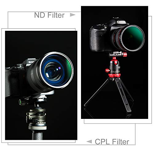 ND8フィルター ND64フィルター CPLフィルター 3枚セット 77mm 光学ガラス製K&F Conceptメーカー直営店