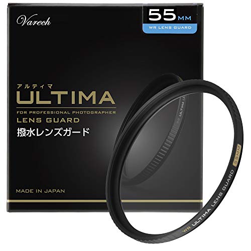 【Amazon限定ブランド】HAKUBA 55mm レンズフィルター ULTIMA WR 透過率99.5%+ワイドバンド超低反射 撥水防汚 薄枠 日本製 レンズ保護用 AMZCF-WRUTLG55