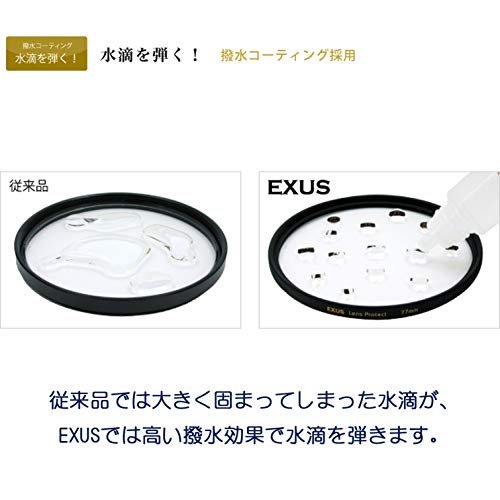 【Amazon.co.jp限定】 MARUMI レンズフィルター 58mm EXUS レンズプロテクト 58mm レンズ保護用 反射率 0.3% 帯電防止 撥水防汚 薄枠 日本製