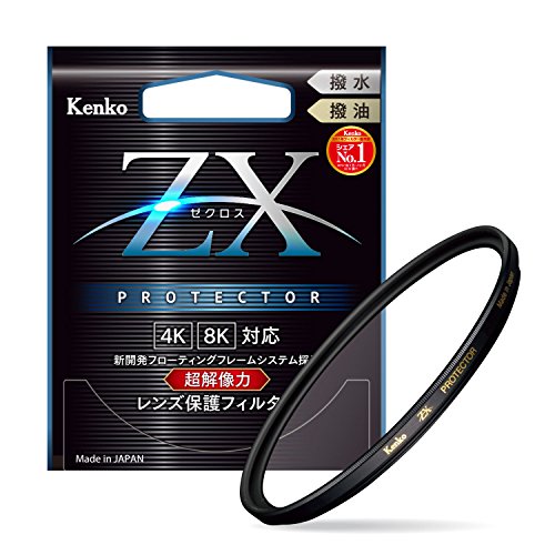 Kenko レンズフィルター ZX プロテクター 77mm レンズ保護用 撥水・撥油コーティング フローティングフレームシステム 日本製 277324