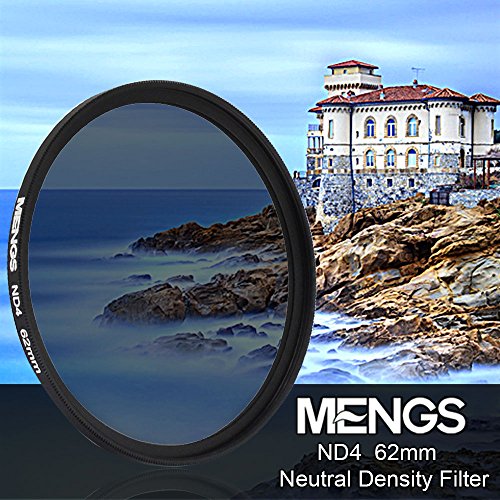 [MENGS] 62mm カメラ用フィルタ- アルミフレーム付き ND4 ニュートラルデンシティ フィルター，ユニバーサル カメラ と DSLR カメラ 用