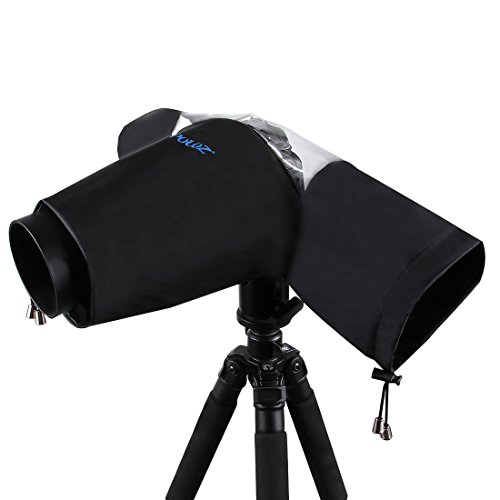 Hadari カメラレインカバー 一眼レフ用 カメラ レインジャケット 軽量薄柔らかな素材 防水防塵 簡単操作 汎用機種対応