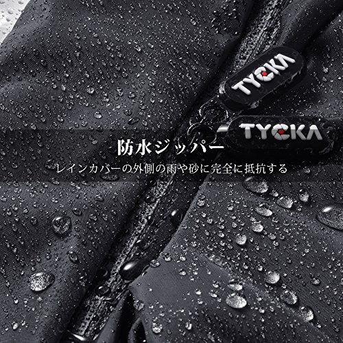 Tycka カメラレインカバー レインジャケット 防水&防雪&防塵 カメラストラップとフラッシュに接続可能 液晶画面確認可 10枚の吸着紙&収納袋付き 一眼レフカメラ用 TK007