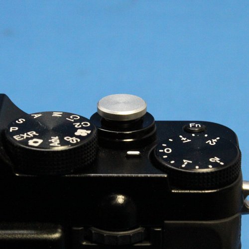 F-Foto　ソフトレリーズシャッターボタン フラットタイプ 『各社カメラ対応』 (フラット、シルバー)