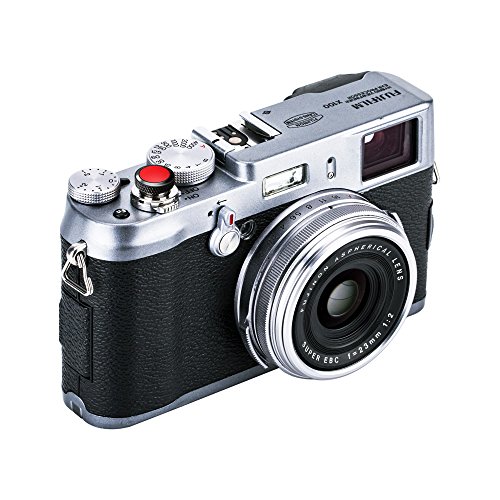 2個セット ソフトレリーズ シャッターボタン 黒 ＋ 赤 各社 カメラ 対応 Fujifilm X-T30 X-T20 X-T3 X-T2 X-T10 X-Pro2 X-Pro1 X100F X-E3 X100T Nikon Df Sony RX10 IV III II RX1R Canon