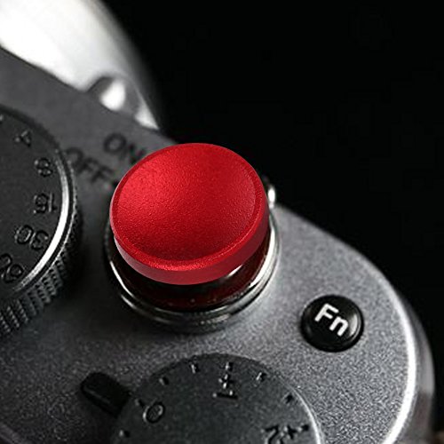 Salinr 4色セット ソフトシャッターボタン レリーズボタン 10mm １０ミリ 各社カメラ対応 X100 X100 X10 X20 X-E1 XT10 XT20 XE2S X100Fなどカメラ用 凸 凹 凸凹 レッド ブラック ゴールド シルバー 赤 黒 金 銀 セット