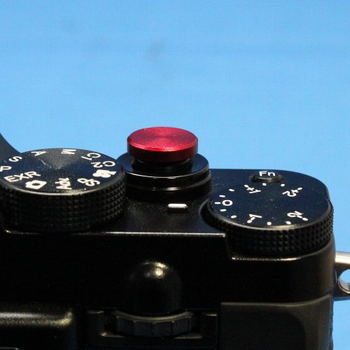 F-Foto　ソフトレリーズシャッターボタン フラットタイプ 『各社カメラ対応』 (フラット、レッド)