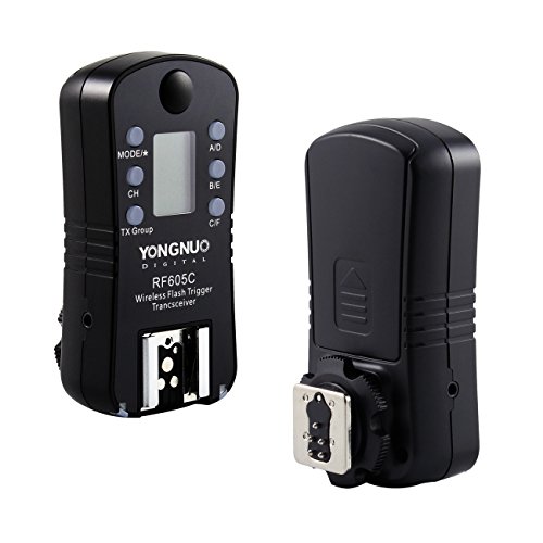 YONGNUO製 RF-605 Wireless Flash Trigger ワイヤレスフラッシュトリガー スピードライトトランスミッター Canonデジタル一眼レフカメラ用 フラッシュ ディフューザー搭載