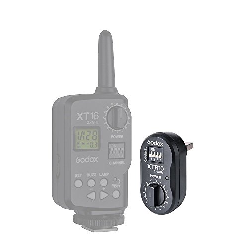 Godox XTR-16 受信機 ワイヤレス 2.4G X-システム リモコン フラッシュ レシーバー X1C X1N XT-16 Wistro AD360/DE/QT/DP/QS/GS/GT シリーズ用