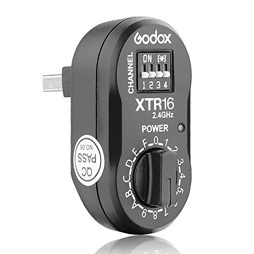 Godox XTR-16 受信機 ワイヤレス 2.4G X-システム リモコン フラッシュ レシーバー X1C X1N XT-16 Wistro AD360/DE/QT/DP/QS/GS/GT シリーズ用