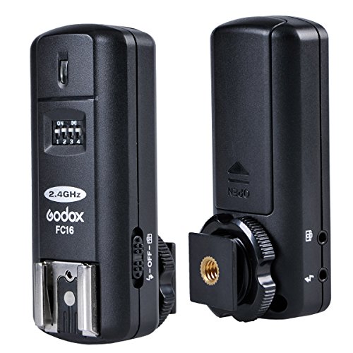 GODOX FC-16 / C 2.4Gリモートワイヤレス16チャンネルフラッシュトリガートランスミッタ+キヤノンEOSカメラレシーバ（送信機+受信機） (FC-16C)