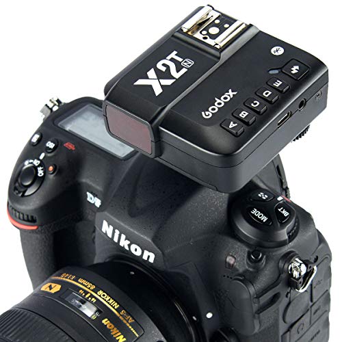 【GODOX 正規代理店/日本語説明書付】Godox X2T-N TTLワイヤレスフラッシュトリガー Nikon カメラ対応品 1 / 8000s HSS機能 5つの専用グループボタン、3つ対応の機能ボタンでクイック設定可能