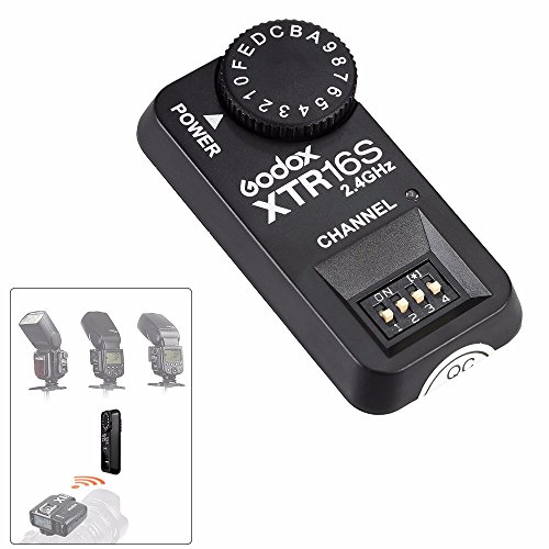 Godox XTR-16S 2.4G 無線 受信機 X-システム リモコンフラッシュレシーバ VING V860II V850II V860 V850用 (XTR-16S)