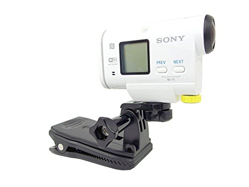 360°回転式クリップマウント GoProマウント 1/4 カメラネジ 変換アダプタ PlayShot XIAOMI ソニー SONY 等 アクションカメラ用 保証書付き