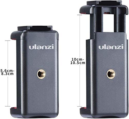 Ulanzi 三脚マウント スマートフォン用ホルダー アクセサリーシュー 外付けマイク可能