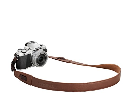 OLYMPUS カメラ用 撥水本革ショルダーストラップ CSS-S119L ブラウン