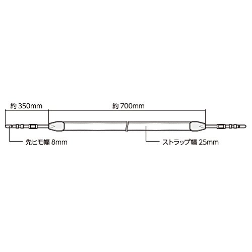 HAKUBA カメラストラップ ルフトデザイン ソリッドネックストラップ 25 ミラーレス一眼用 KST-64S25