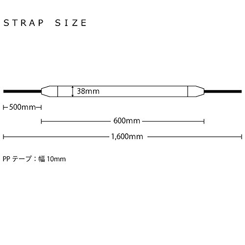 CIESTA ネックストラップ カメラストラップ 一眼レフ用 フィレンツェ ライン/ボーダー CSS-F38-008