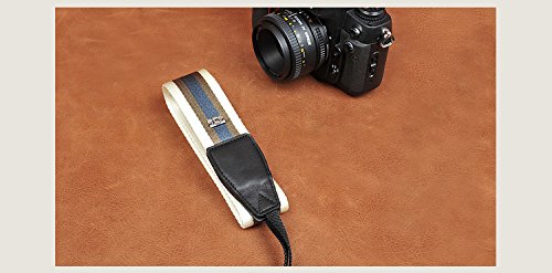 カムイン(cam-in) カメラストラップ GNS002 超快適型 汎用型 B1502 シルケット /ブルー /グリーン /ホワイトの組み合わせ ナイロン CAM8154