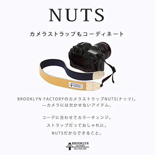 ブルックリンファクトリー カメラストラップ 一眼レフ かわいい おしゃれ ミラーレス 男女兼用 ニコン キャノン 対応 NUTS レンガ