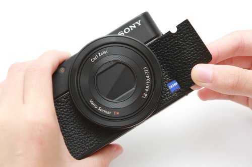 Japan Hobby Tool SONY サイバーショットDSC-RX100 張り革キット ライカ2タイプ ブラック 4008 ロゴあり RX100-4008A