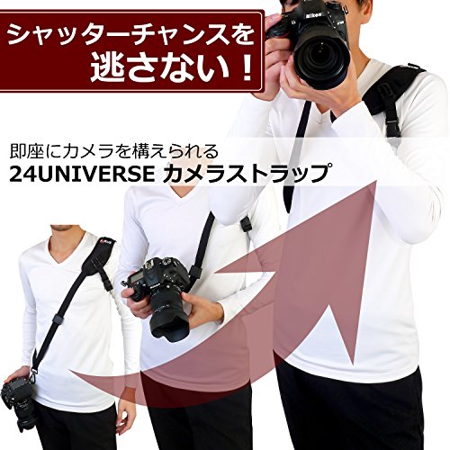 【24UNIVERSE】 カメラストラップ 一眼レフ ミラーレス クイックストラップ 速写ストラップ 肩掛け スピーディなショットが可能