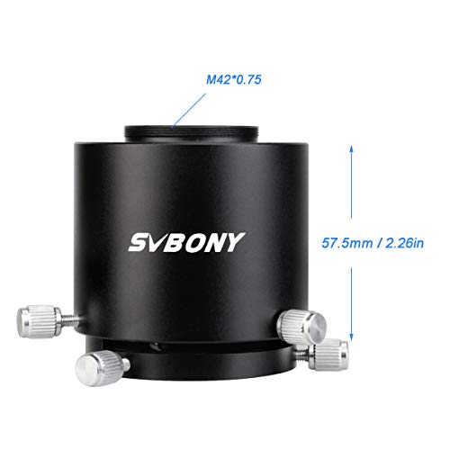 SVBONY SV123望遠鏡フィールドスコープ用 撮影用スリーブ 外径49-58mm 伸び縮みでき 延長チューブ 伸び縮みでき ブラック