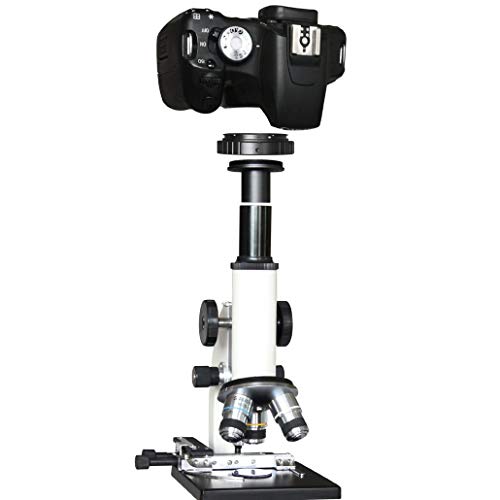 キヤノンEOS用T T2マウントカメラレンズアダプター、23.2mm接眼ポート付き顕微鏡アダプター