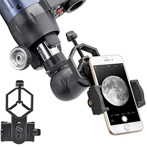 ANQILAFU ユニバーサル 携帯電話のアダプタマウント は - iPhoneのソニーサムスンモト用など - 両眼単眼スポッティングスコープ望遠鏡と顕微鏡との互換性の世界の自然を記録します フィット (スマートフォン用アダプター)