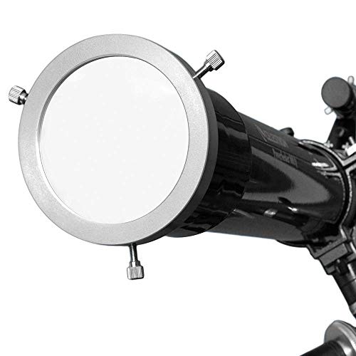 140mm Eclipse太阳能过滤器 - 望远镜/双目/定位范围太阳能过滤器（银色） - 防晒过滤器 - 用于前端外径105-135mm