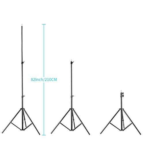 Prechen 67 CM~210 CM（約6.8フィート）3段のアルミニウム製軽量三脚は、Light/Strobe/Reflect/モバイルモニターと互換性があります。