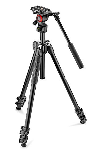 Manfrotto 三脚 290シリーズ ビデオ三脚キット 290LIGHT + MVH400AH アルミニウム MK290LTA3-V