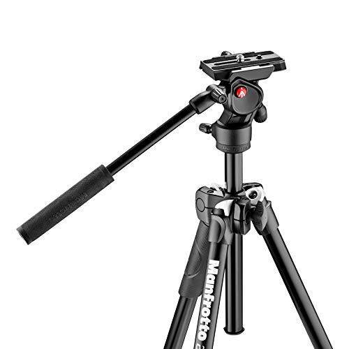 Manfrotto 三脚 290シリーズ ビデオ三脚キット 290LIGHT + MVH400AH アルミニウム MK290LTA3-V