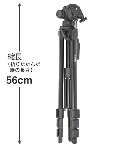 Kenko 三脚 ZF-400 4段 レバーロック式 22mm角型パイプ 3ウェイ雲台 クイックシュー式 520130