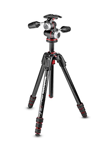 Manfrotto 190go! カーボン三脚4段＋PRO3ウェイ雲台キット ブラック キャンリングケース付き MK190GOC4-3WX