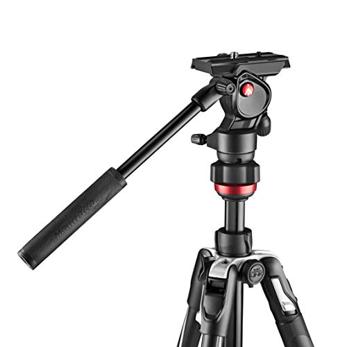 Manfrotto ビデオ三脚 Befreeアドバンス アルミ 4段 フルードビデオ雲台 ツイストロック式T三脚キット ブラック MVKBFRT-LIVE